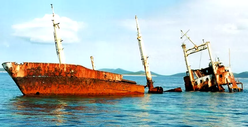 Shipwreck Michelle - old photo